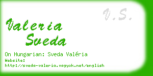 valeria sveda business card