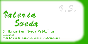 valeria sveda business card